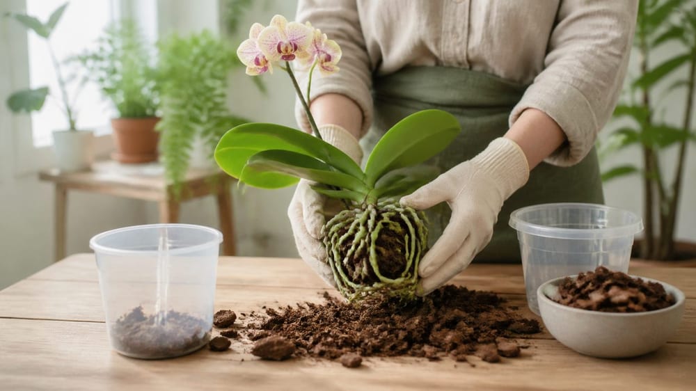 Comment rempoter une orchidée : le bon moment et les gestes qui protègent les racines