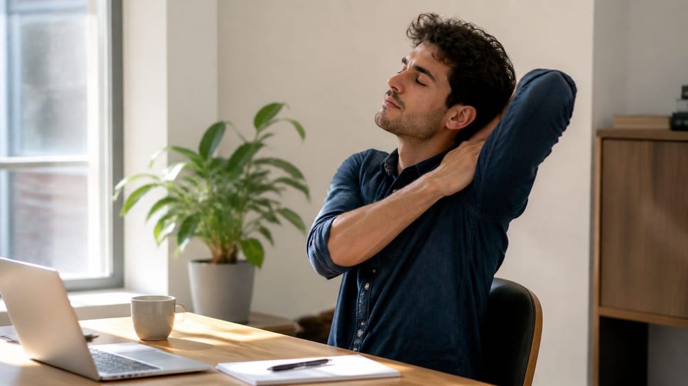 Étirement au bureau : relâcher nuque, épaules et dos sans forcer