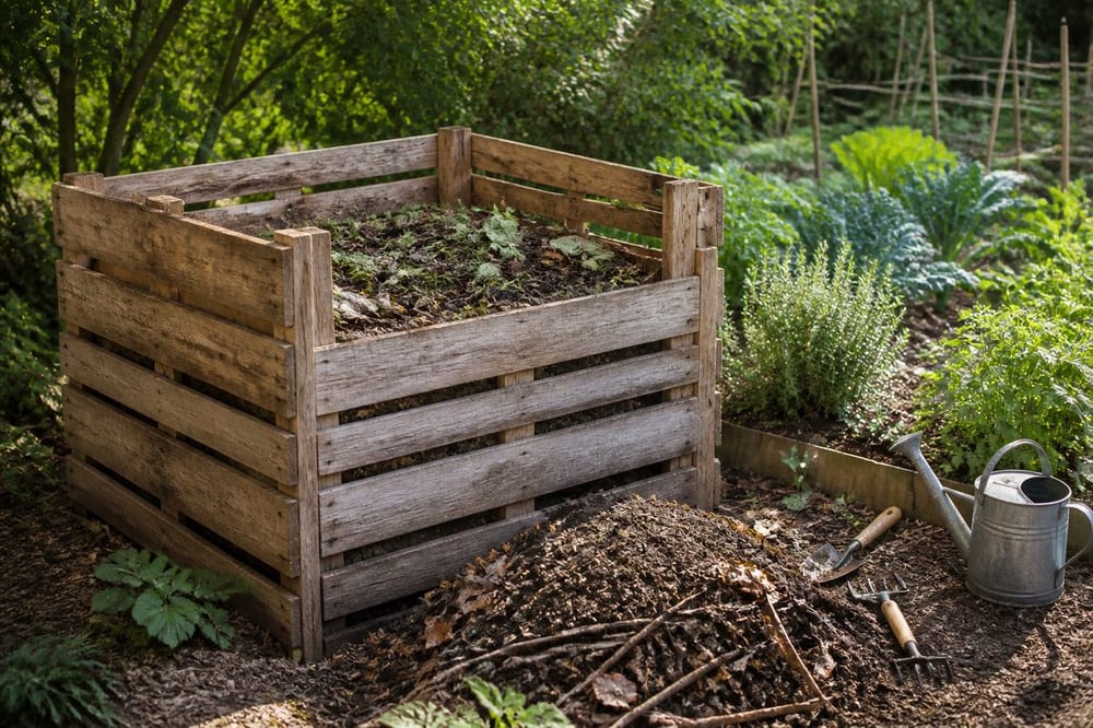 Fabriquer un composteur en palette : le bon montage pour un jardin vivant