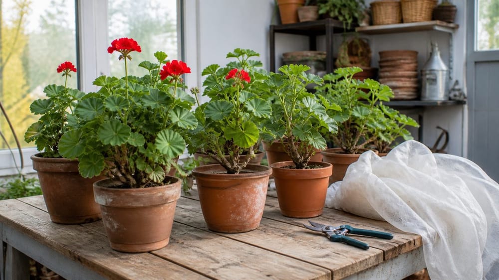 Géranium en hivernage : les bons gestes pour le garder jusqu’au printemps