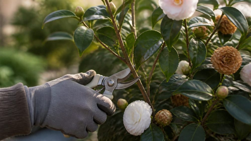 Quand et comment tailler les camélias : les gestes sûrs après la floraison